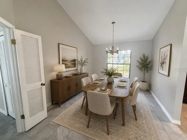 Dining Room-Virtually staged photo