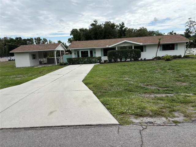 Front of residence