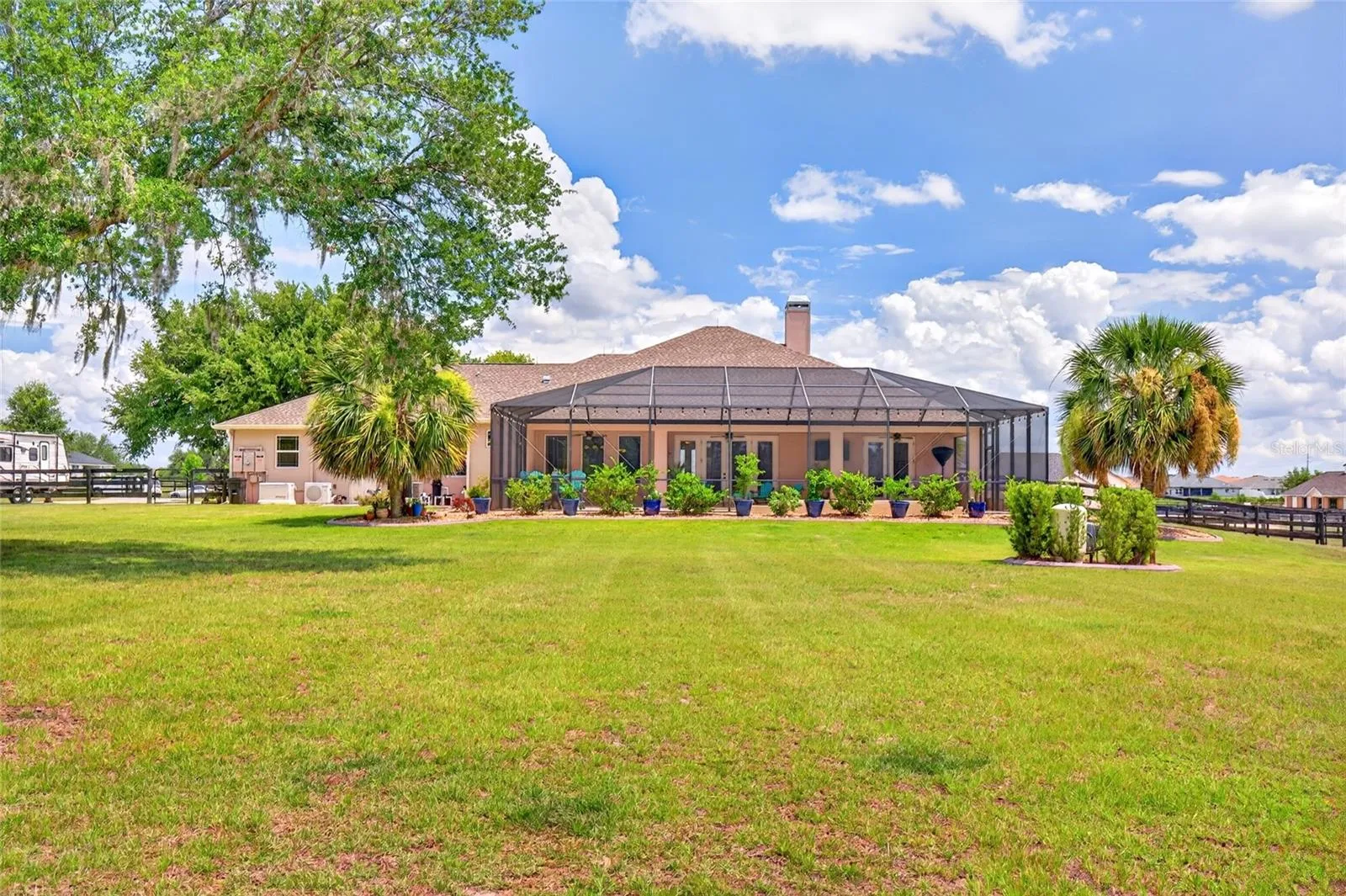 Back of the home