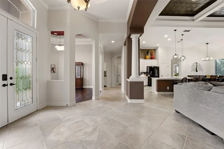 Spacious welcoming foyer.