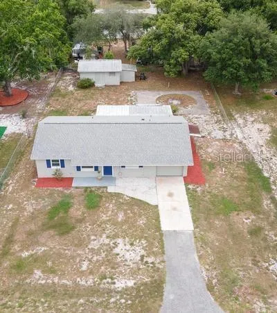 Aerial of Front of Property