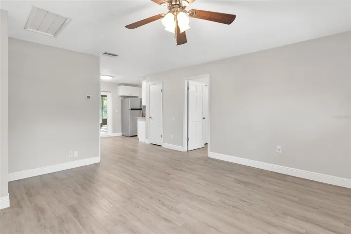 Living Room with Luxury Vinyl Wood Flooring!