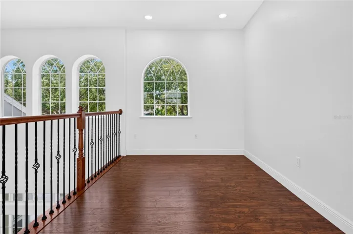 Loft/ entertainment area.