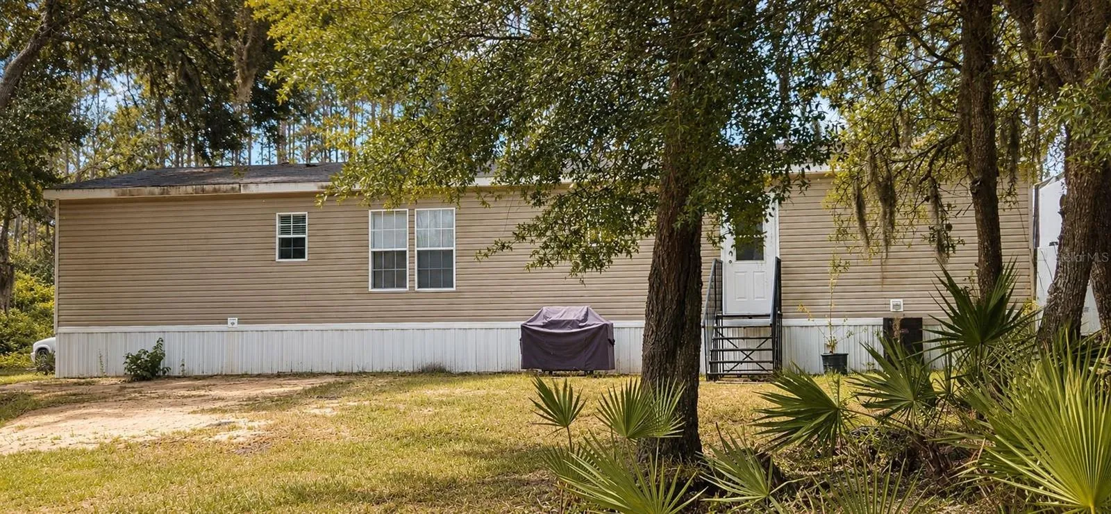 Backyard opens to expansive acreage and the beauty of Old Florida.