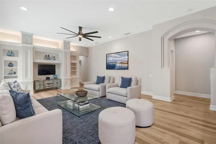 Virtually Staged Family Room
