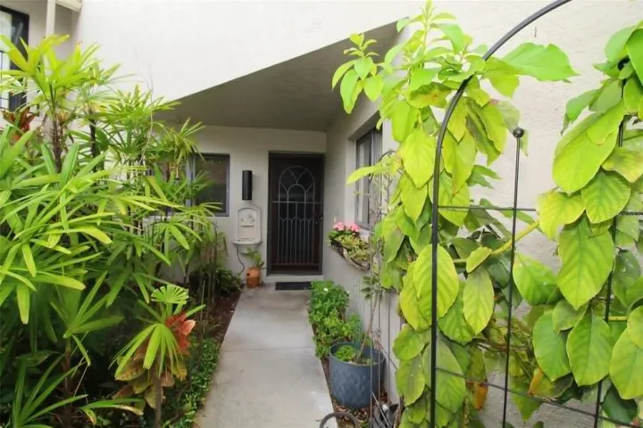 private courtyard entrance