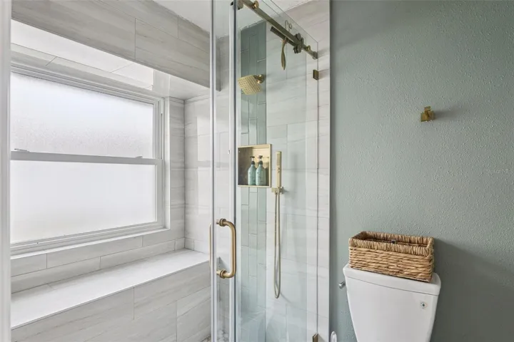 Upgraded Shower with dual shower heads.