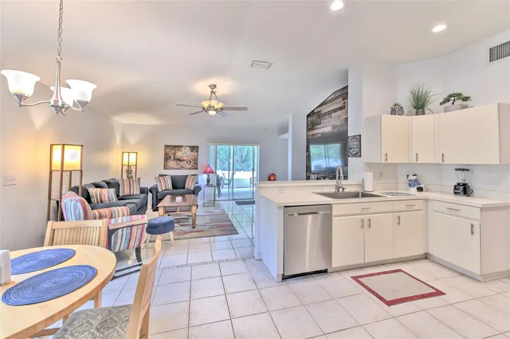 Kitchen, Dinette and Family room