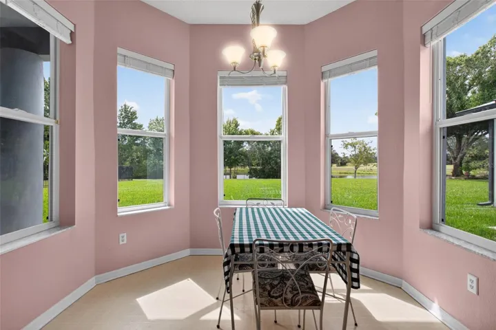 View from Kitchen of your Sprawling Backyard...and..the  LAKEFRONT ...AND... the GOLFRONT!