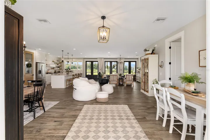 Open concept living area.