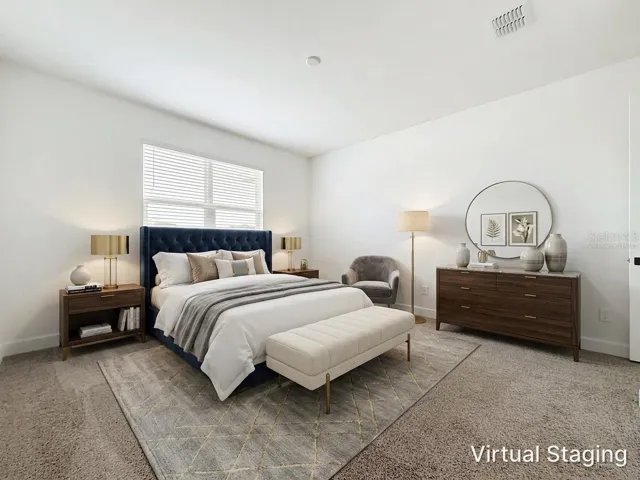 Master bedroom Virtually Staged