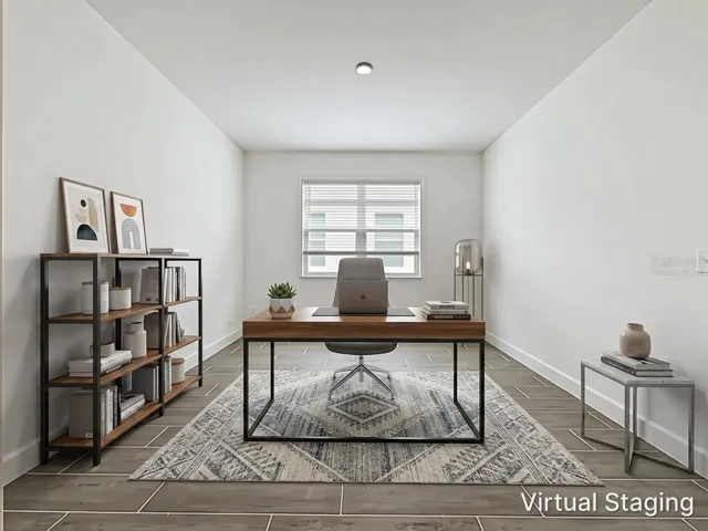 Office/Den Virtually Staged