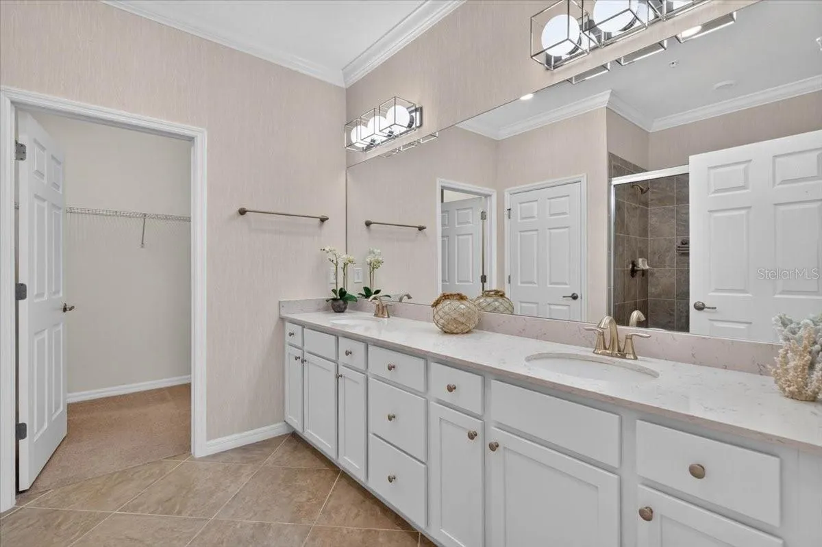Primary Bathroom with two sinks