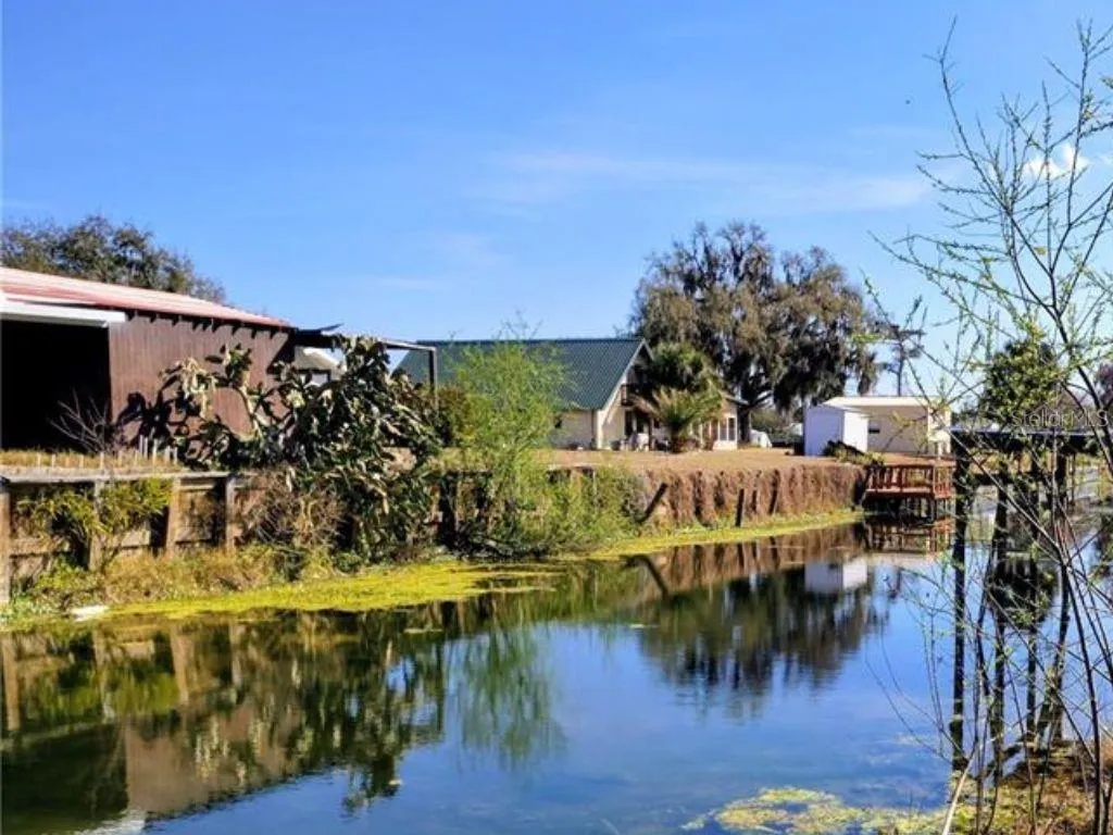 back of property across canal.