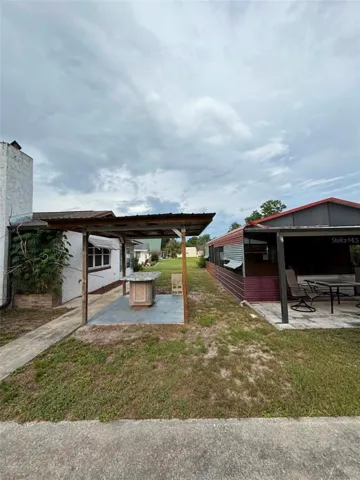 picnic and outdoor bar area