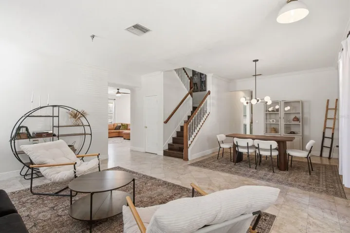 Lounge  Space and Dining Area