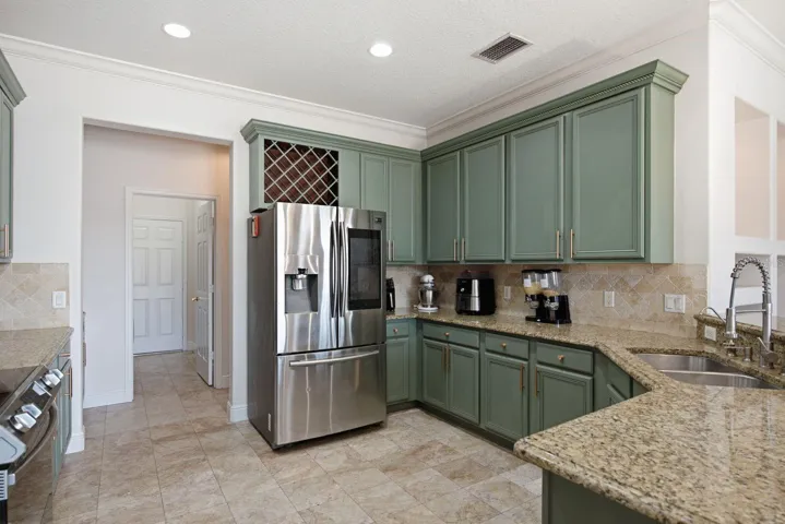 Built in Wine Storage above fridge
