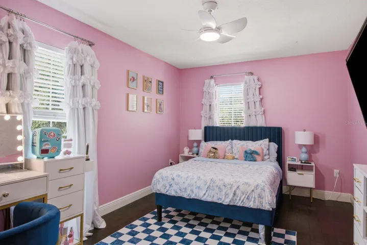 Bedroom 3 with custom closet system and gracious size