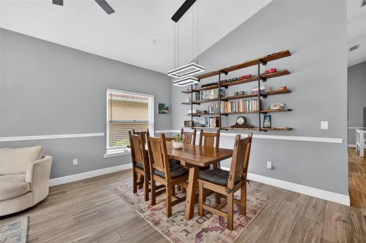 Dining room with plenty of entertaining space