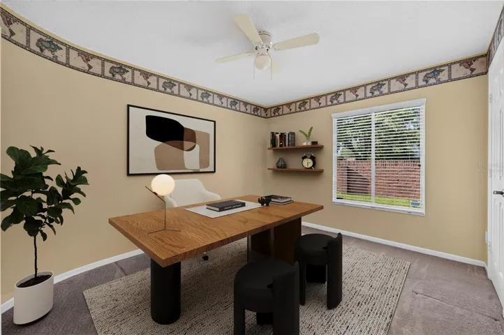 Virtually staged bedroom 2