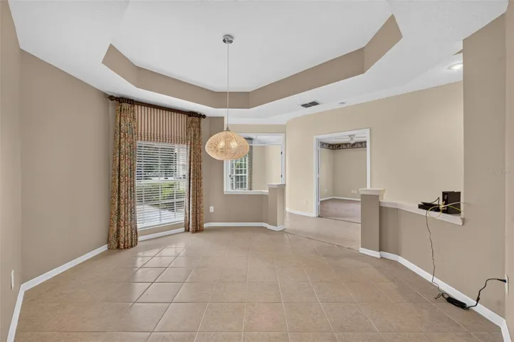 Vacant dining room