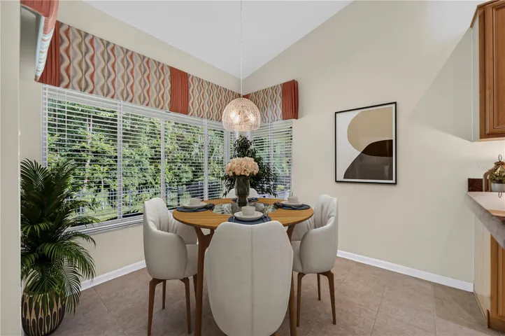 Kitchen and virtually breakfast nook