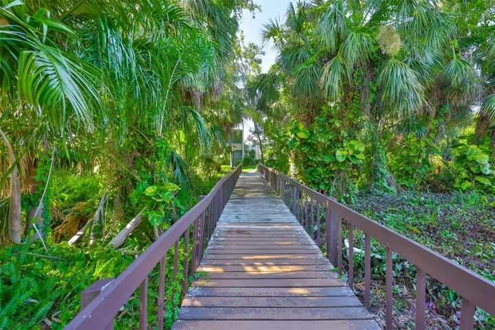 Walkway to the pool area