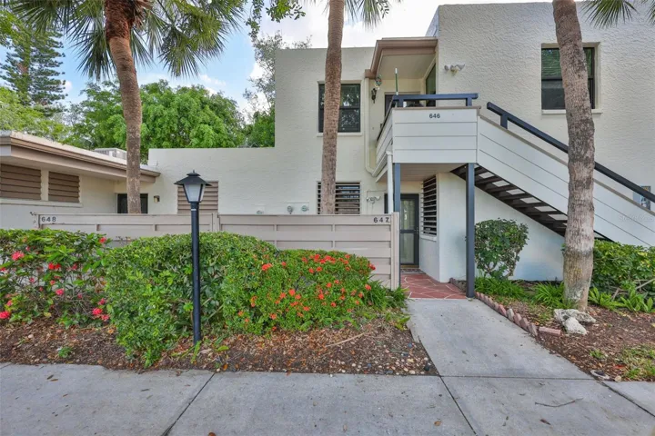 Walkway to condo