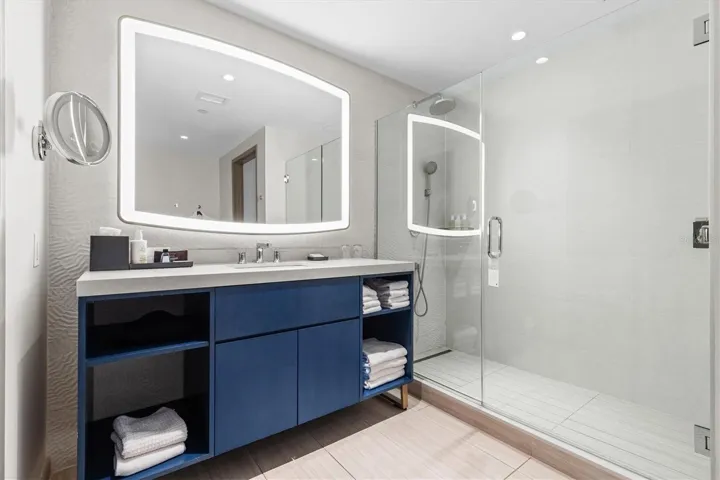 Primary suite spa-like bathroom