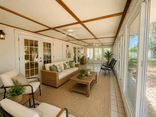 VIRTUALLY STAGED SUNROOM