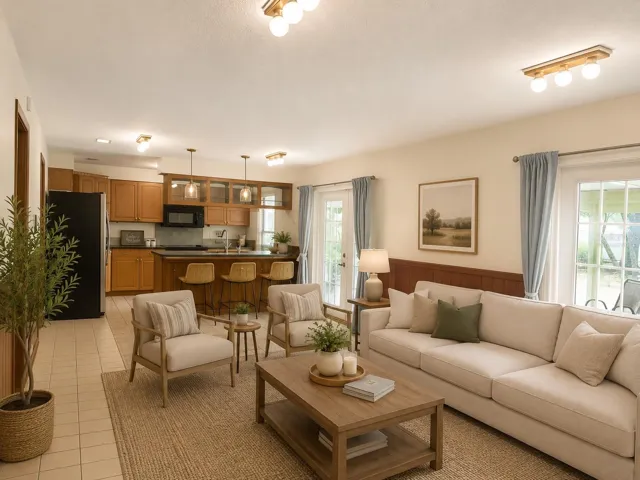 VIRTUALLY STAGED Family Room