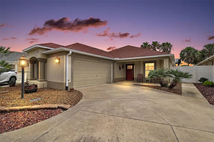 Twilight Front Elevation