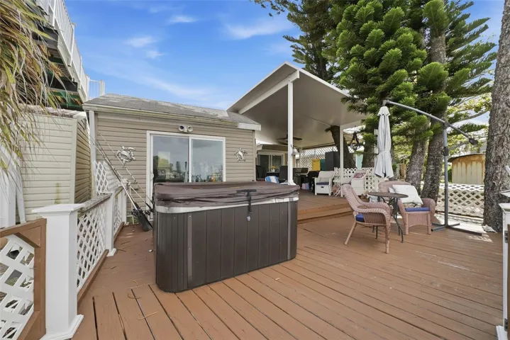 Check out the size of this deck!  So much outdoor space to fit all of your entertainment needs!