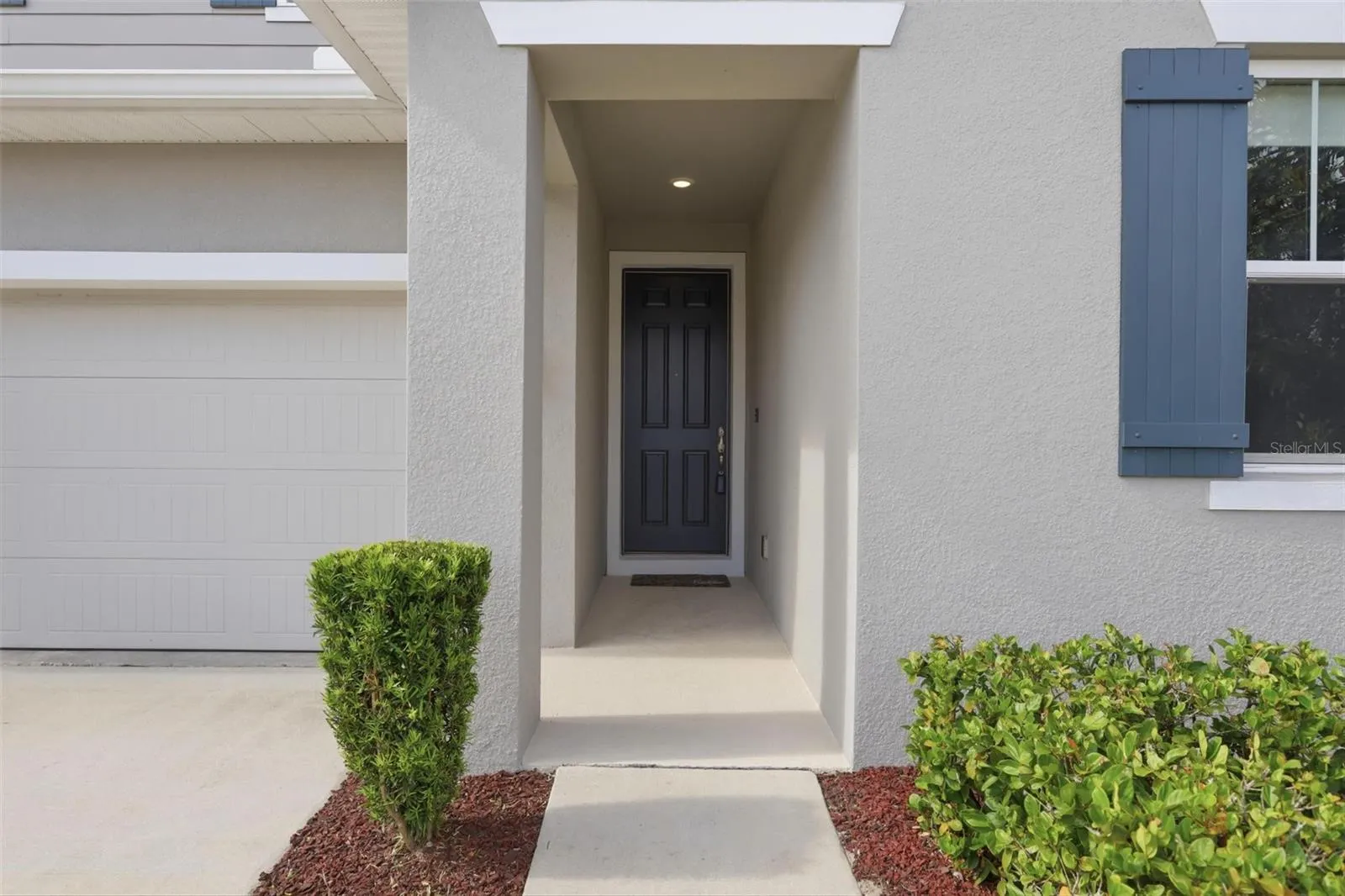 Covered Front door view