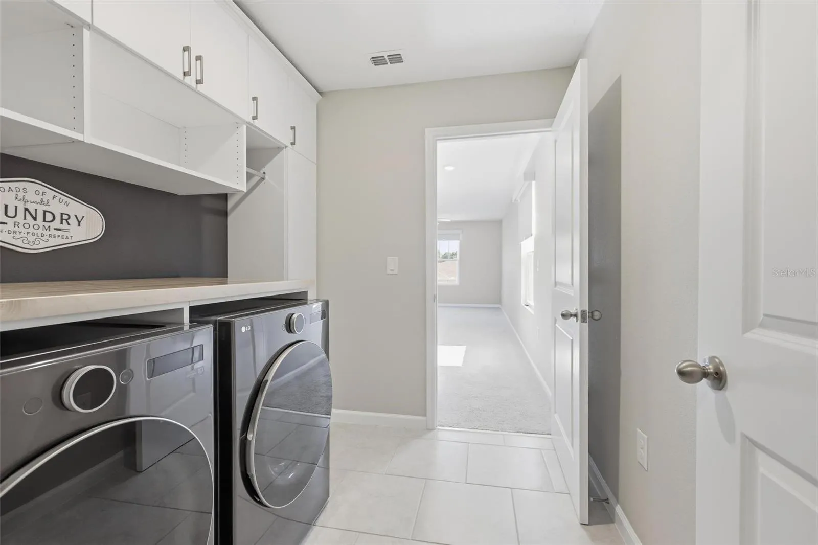 Upstairs laundry