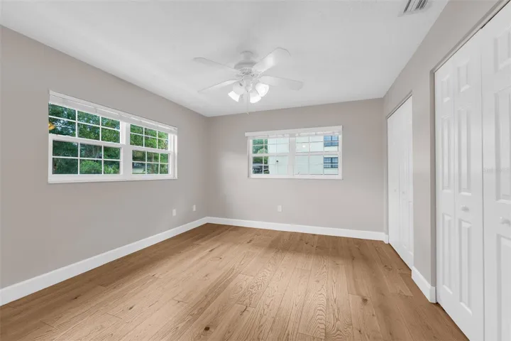 2nd Bedroom.  Double closet and lots of natural light