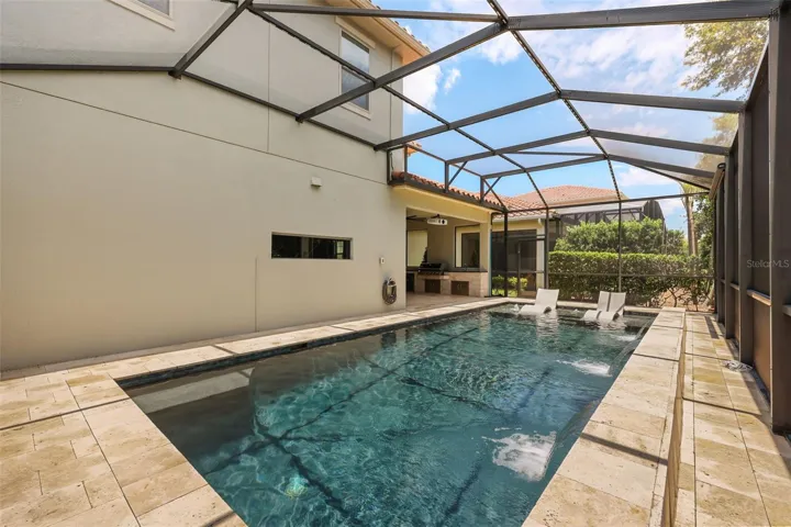 Screened-in pool enclosure