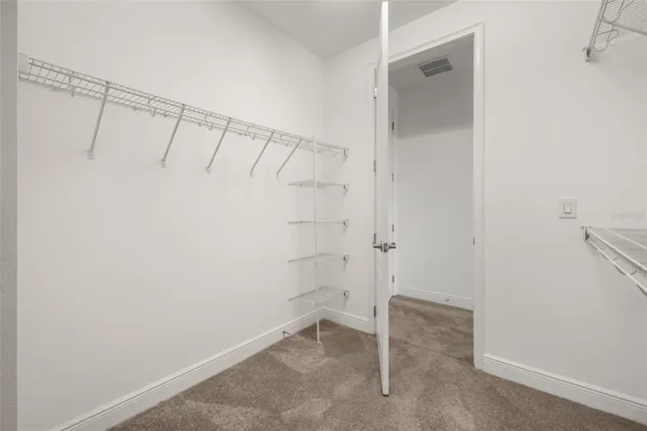 Primary closet