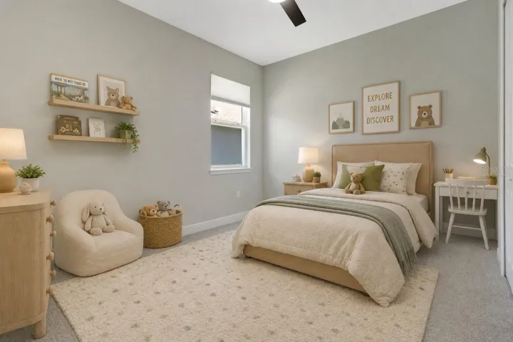 virtually staged bedroom 2