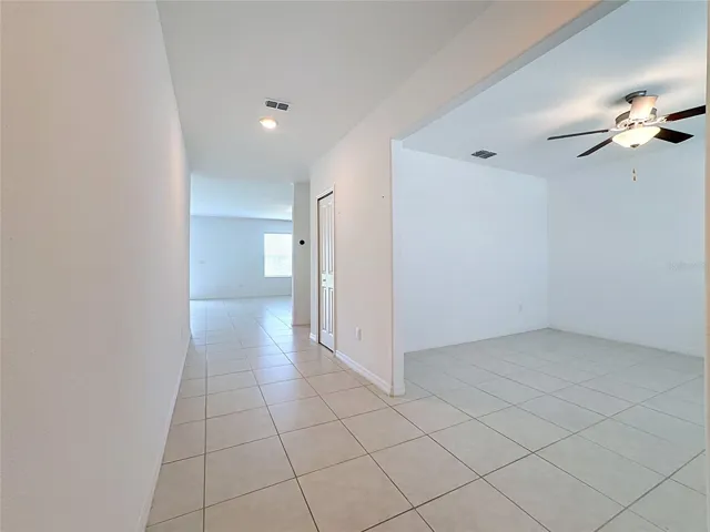 from front door, den to the immediate right