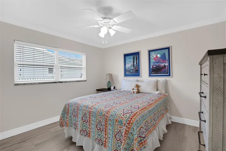 spacious guest bedroom