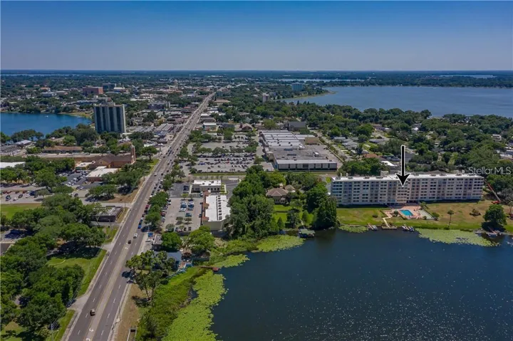 VIEW TOWARD TOWN -ARROW NOTES SPRING LAKE TOWERS