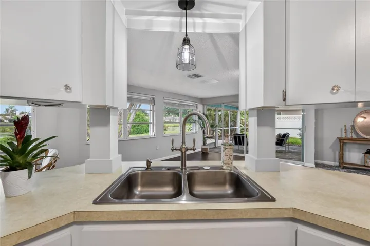 Kitchen Views to Living Area