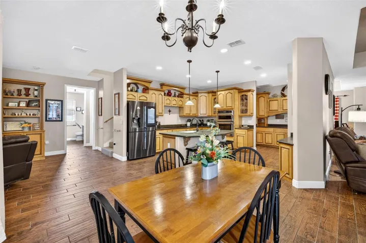 Open Floor Plan Breakfast Nook and Kitchen