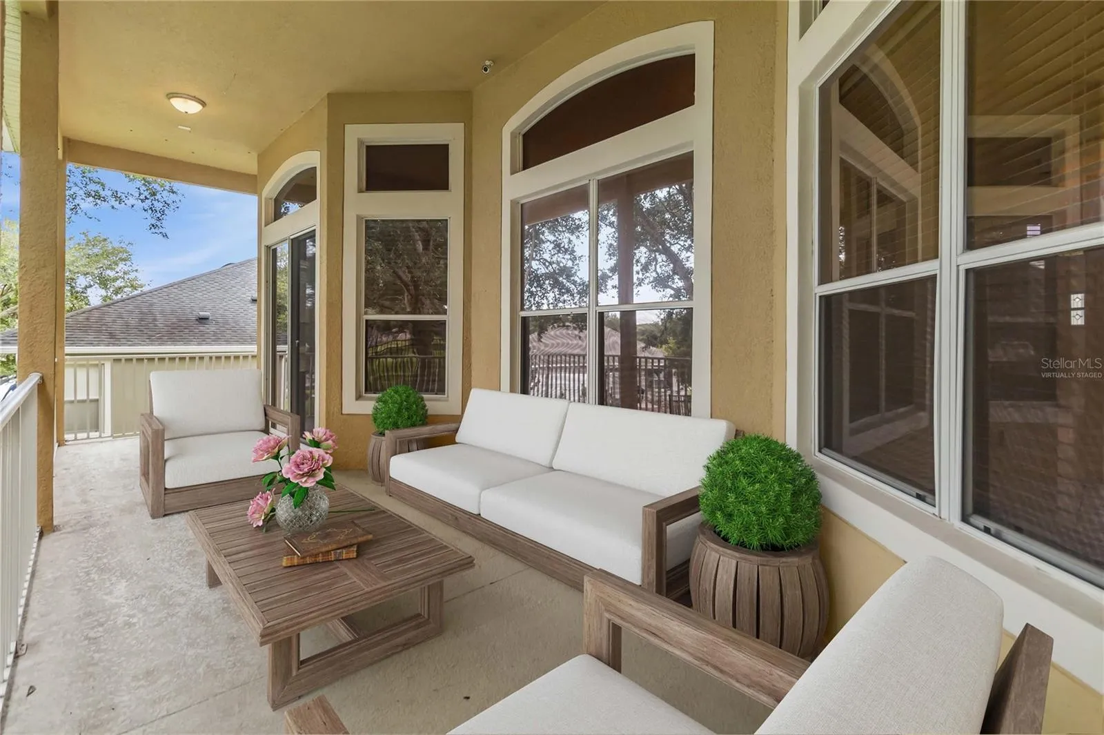 Back porch - virtually staged