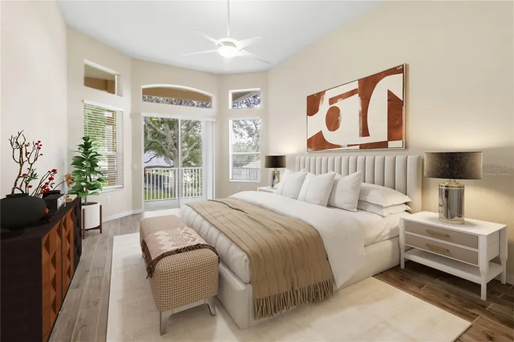 Primary suite - virtually staged
