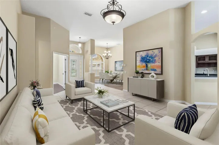 Living room - Virtually staged