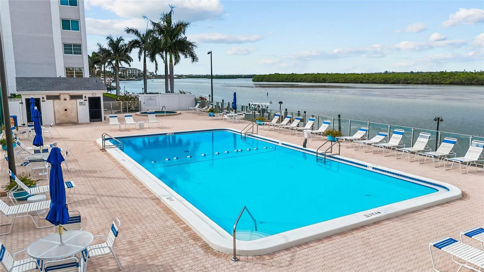 Heated Lap Pool & Restrooms