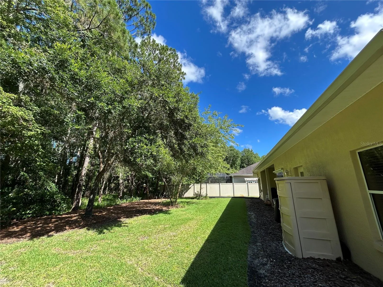 Back yard to golf course