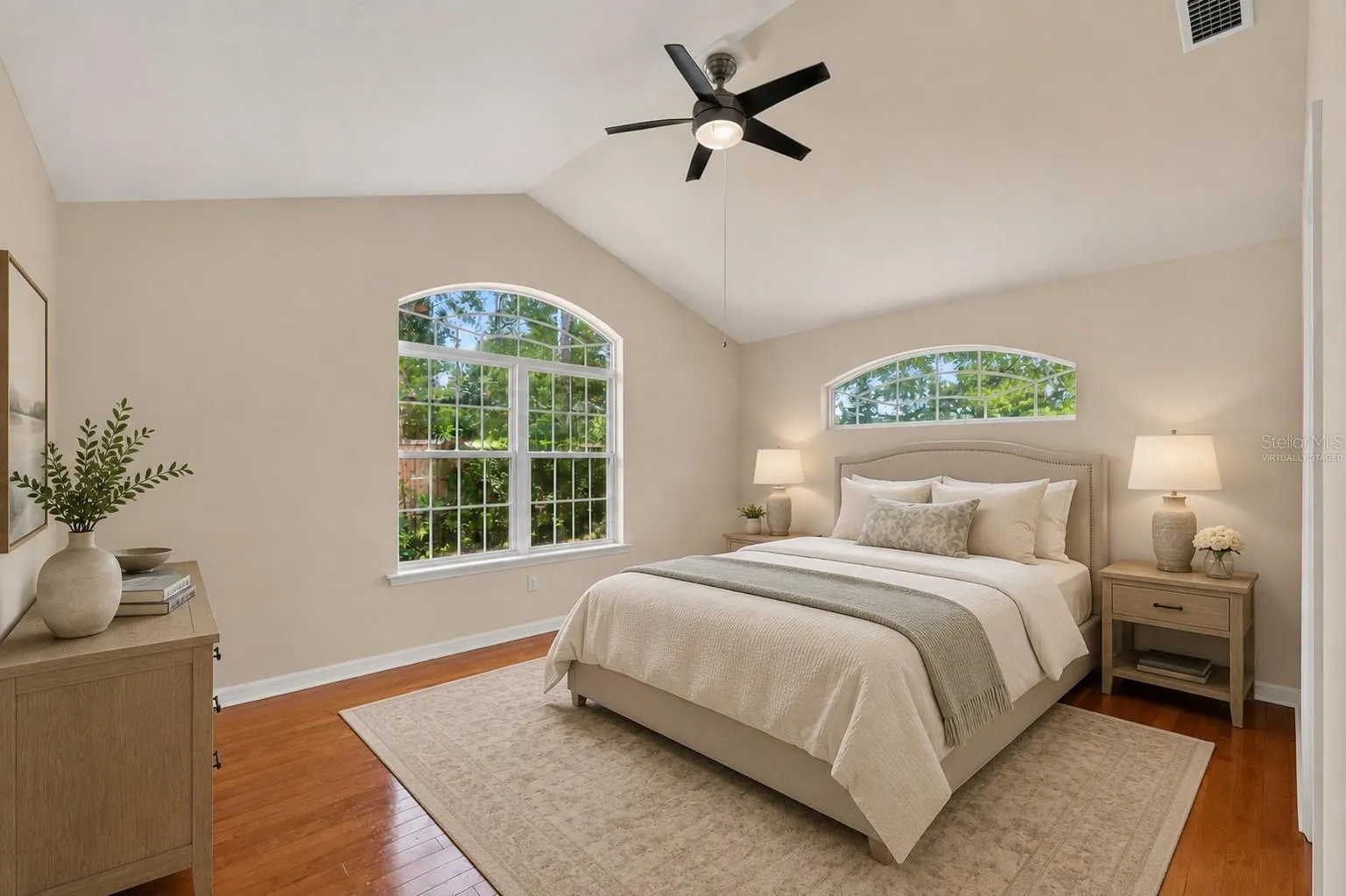 PRIMARY BEDROOM VIRTUALLY STAGED